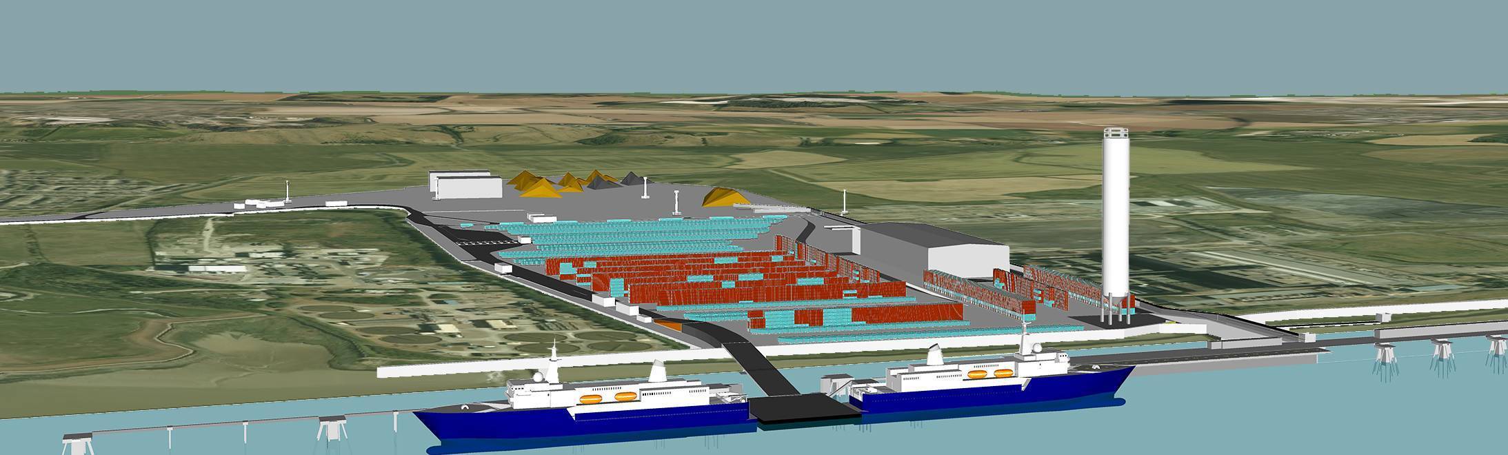 an Artist's impression of Tilbury 2